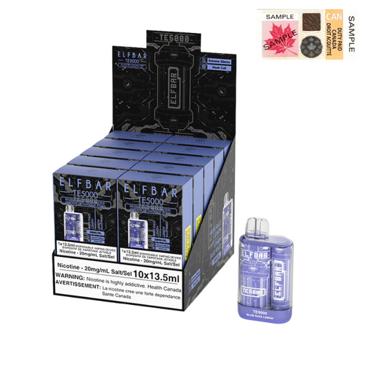 ELF Bar TE5000 Disposable Vape - 10ct Blue Razz Lemon