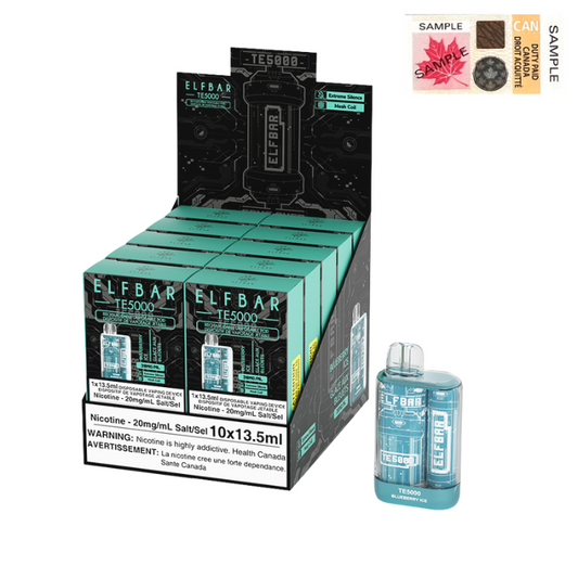 ELF Bar TE5000 Disposable Vape - 10ct Blueberry Ice