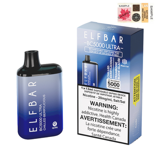 ELF Bar BC5000 Ultra Disposable Vape - 10ct Chilled Berrylicious