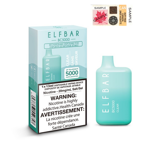 ELF Bar BC5000 Disposable Vape - 10ct Clear