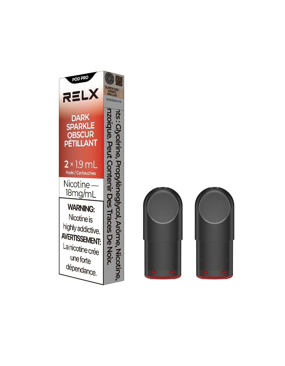 RELX Pod Pro - Double Peppermint 18mg 2pc/Pack 5pk/Carton