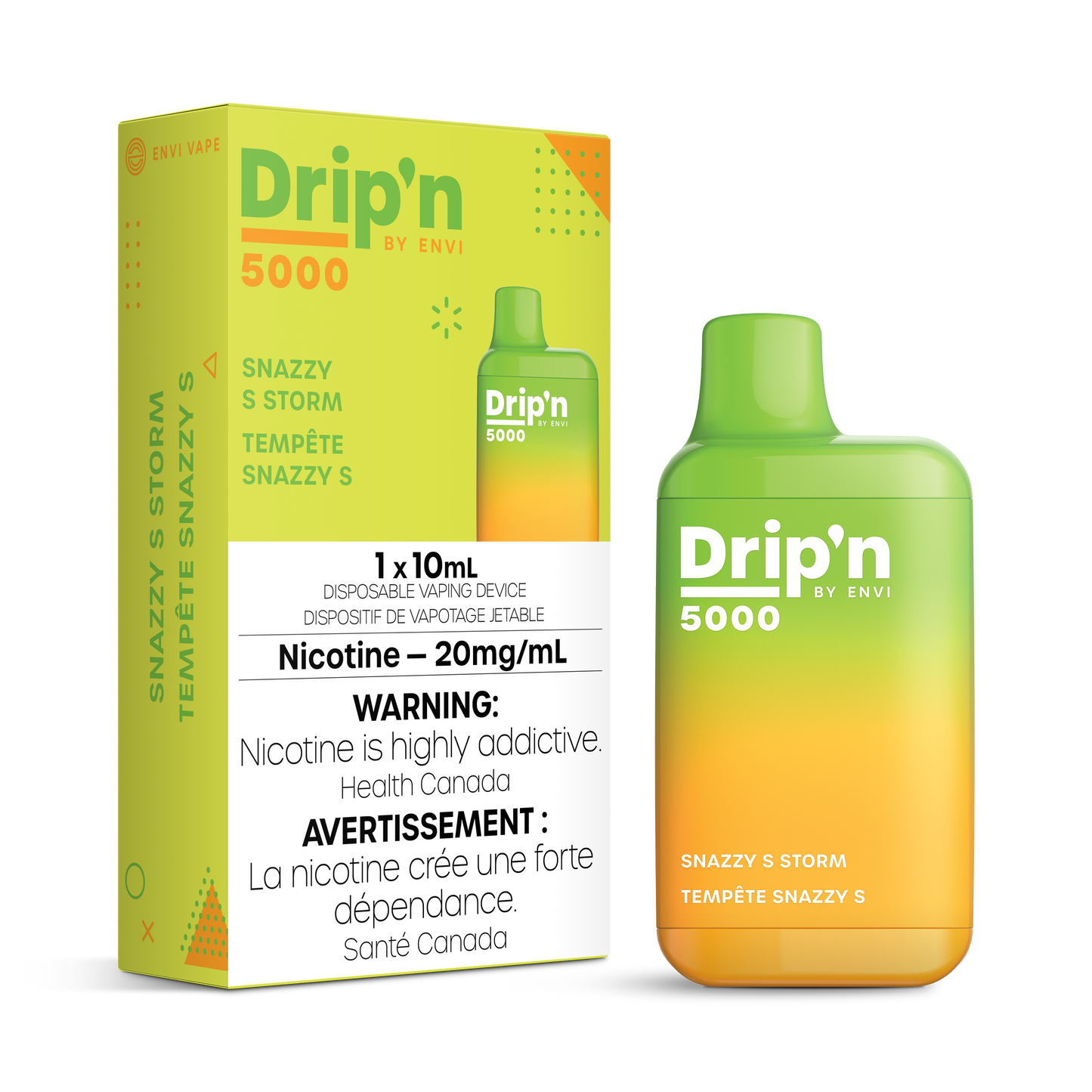 Dripn by Envi 5000 Disposable - Snazzy S Storm 20MG 6pc/Carton