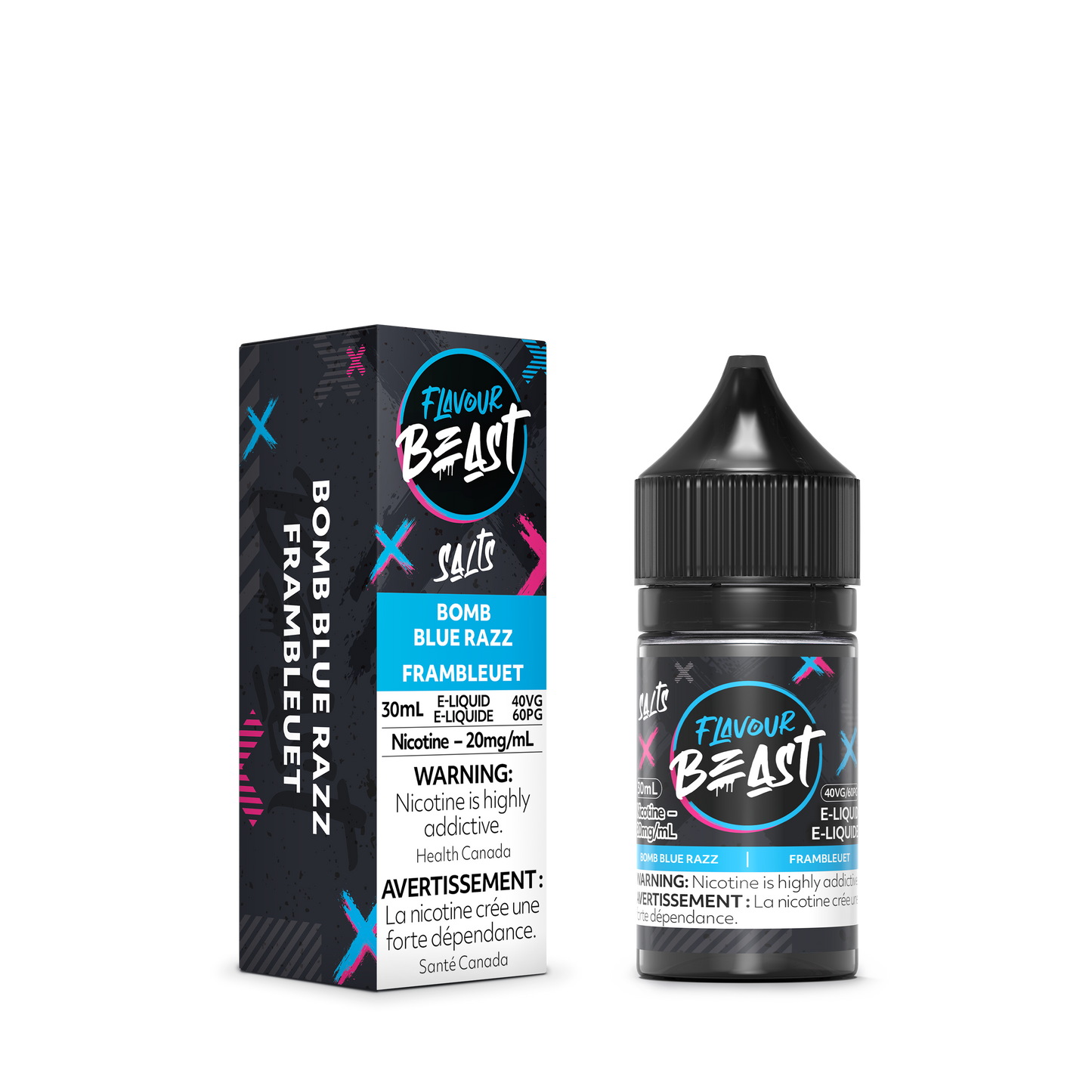 Flavour Beast E-Liquid - Bomb Blue Razz 20mg/30mL