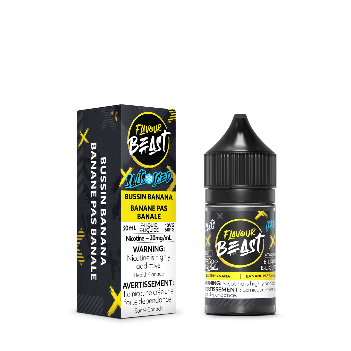 Flavour Beast E-Liquid - Bussin Banana Iced 20mg/30mL