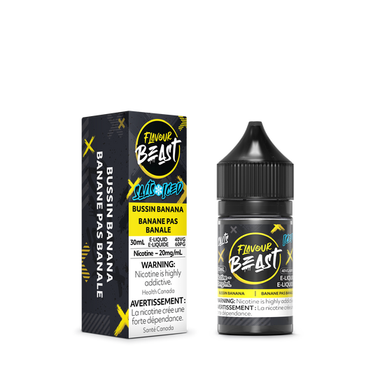 Flavour Beast E-Liquid - Bussin Banana Iced 20mg/30mL