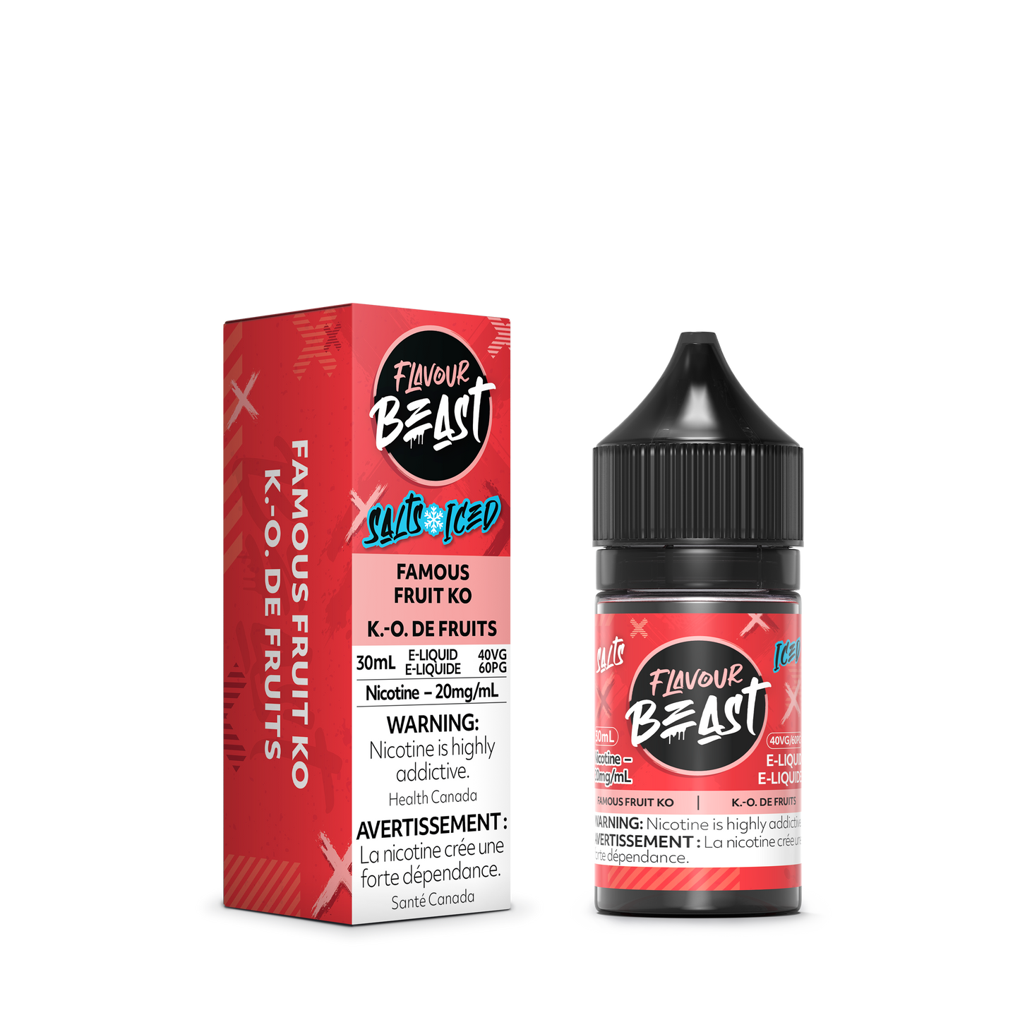 Flavour Beast E-Liquid - Famous Fruit KO Iced 20mg/30mL