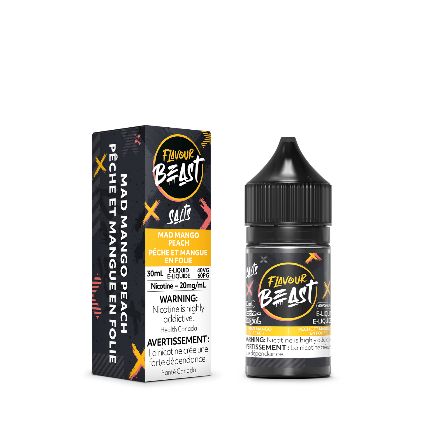 Flavour Beast E-Liquid - Mad Mango Peach 20mg/30mL