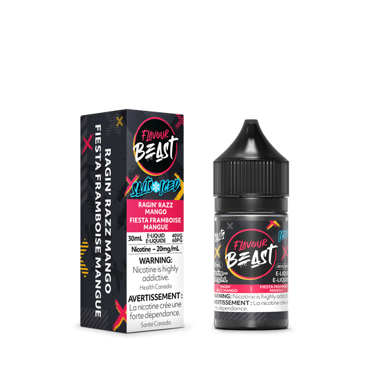 Flavour Beast E-Liquid - Ragin Razz Mango Iced 20mg/30mL