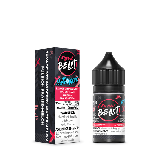 Flavour Beast E-Liquid - Savage Strawberry Watermelon Iced 20mg/30mL