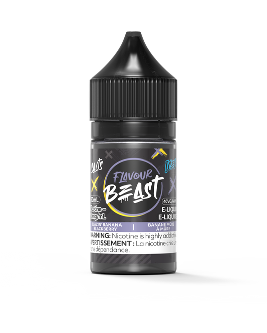 Flavour Beast E-Liquid - Blazin Banana Blackberry Iced 10mg/30mL