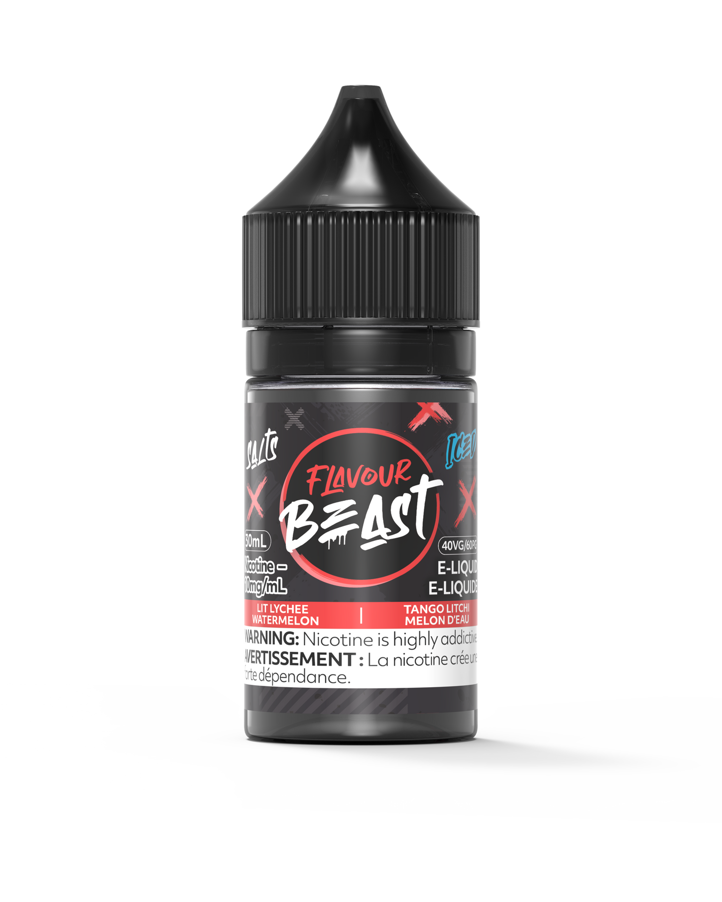 Flavour Beast E-Liquid - Lit Lychee Watermelon Iced 10mg/30mL