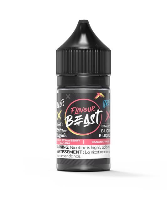 Flavour Beast E-Liquid - STR8 UP Strawberry Banana Iced 10mg/30mL