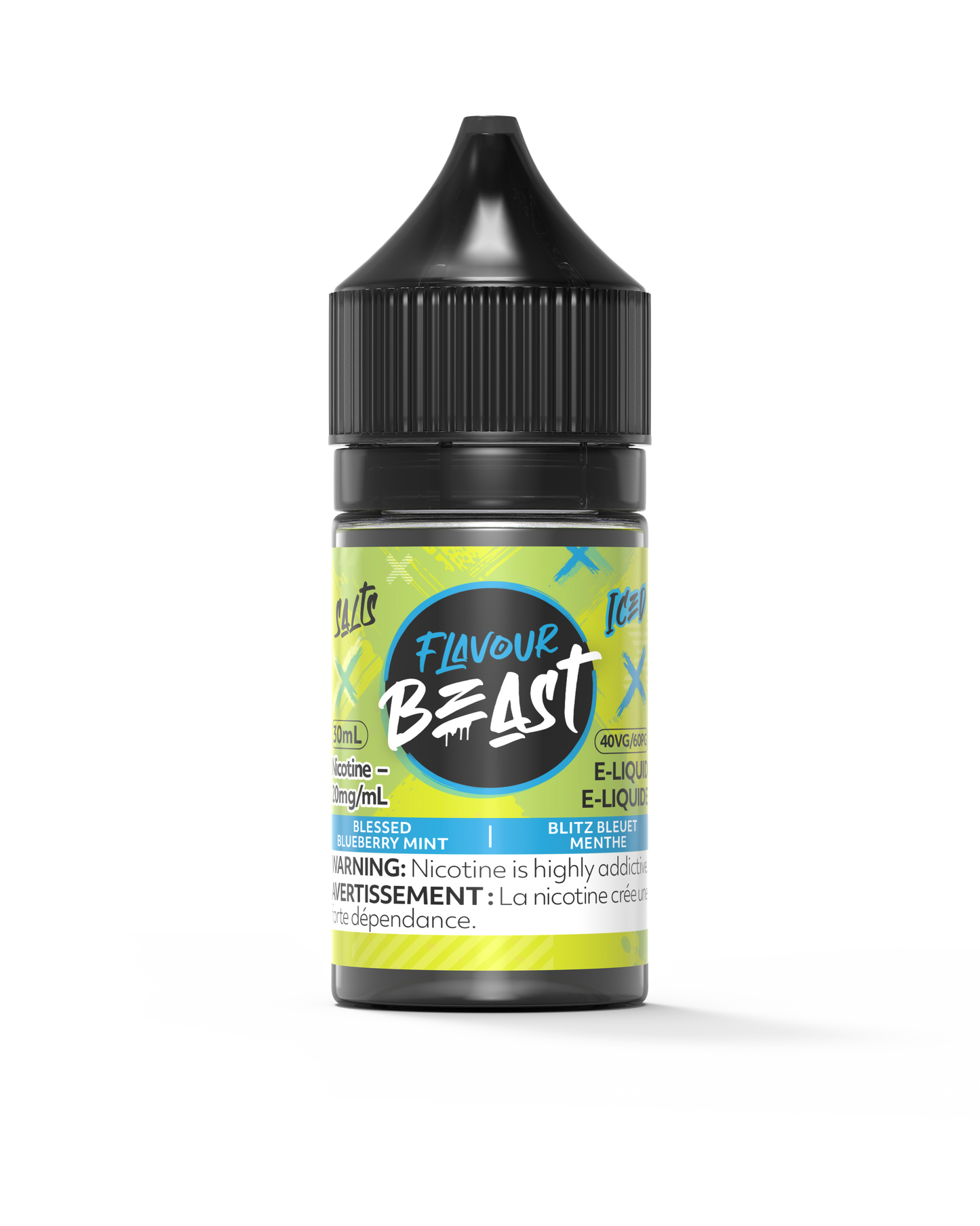 Flavour Beast E-Liquid - Blessed Blueberry Mint Iced 20mg/30mL