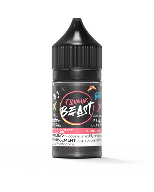 Flavour Beast E-Liquid - STR8 UP Strawberry Banana Iced 20mg/30mL