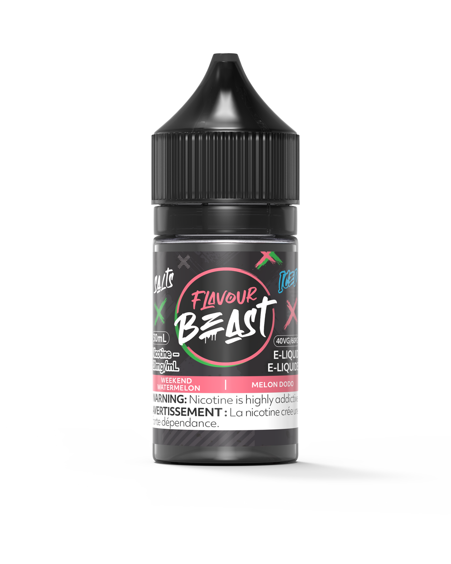 Flavour Beast E-Liquid - Weekend Watermelon Iced 20mg/30mL