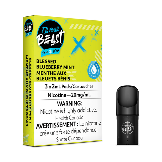 FLAVOUR BEAST POD Blessed Blueberry Mint Iced (5pc Carton)