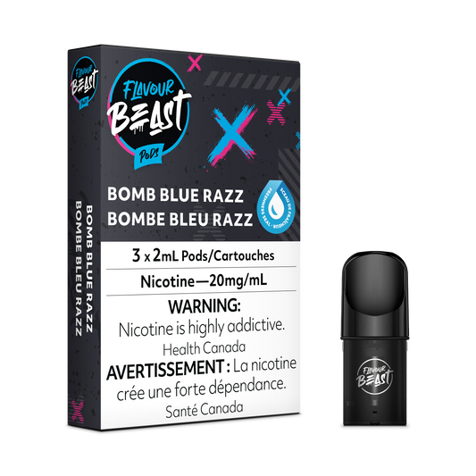 FLAVOUR BEAST POD Bomb Blue Razz (5pc Carton)