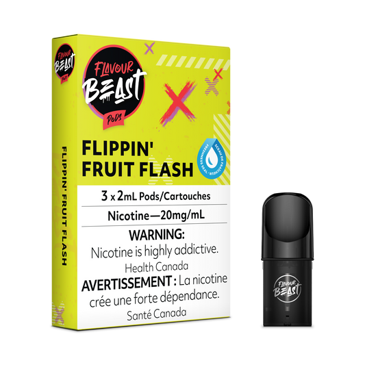 FLAVOUR BEAST POD Flipping Fruit Flash (Rainbow Burst) (5pc Carton)