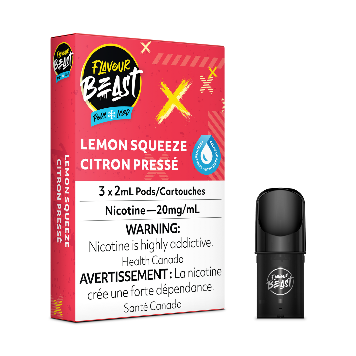 FLAVOUR BEAST POD Lemon Squeeze Iced (5pc Carton)