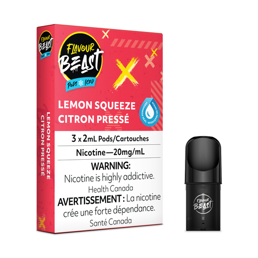 FLAVOUR BEAST POD Lemon Squeeze Iced (5pc Carton)