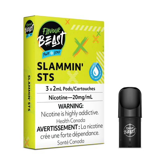 FLAVOUR BEAST POD Slammin STS (Sour Snap Iced) (5pc Carton)