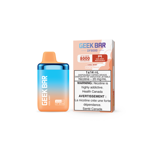 GEEK BAR DF8000 DISPOSABLE - COOL MINT (5PC/CTN) 14ML 20MG