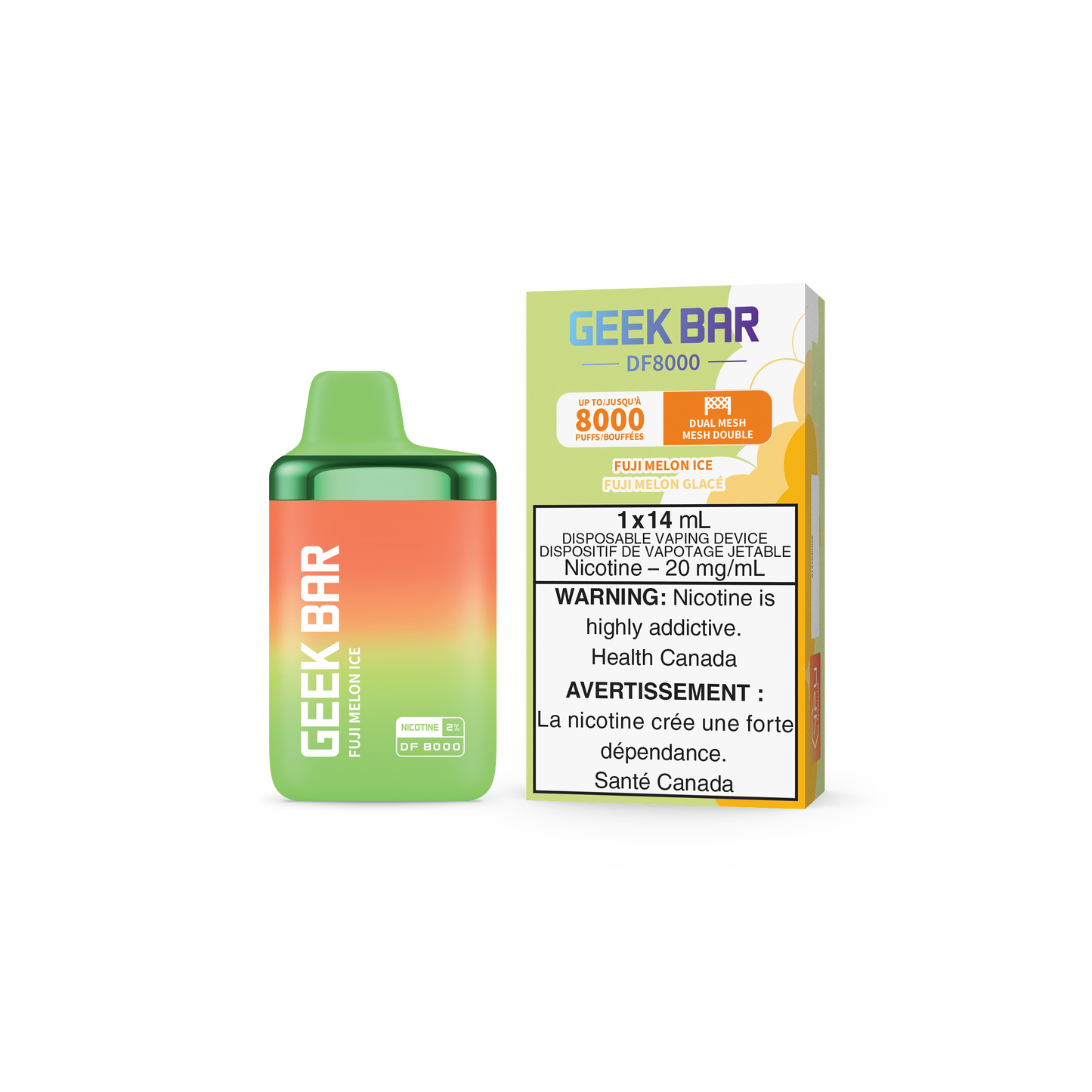 GEEK BAR B5000 DISPOSABLE - FUJI MELON ICE (5PC/CTN) 10ML 20MG
