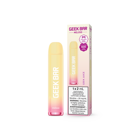 GEEK BAR MELOSO 2ML DISPOSABLE- GEEK JUICE (6PCS/CTN) 2ML 20MG