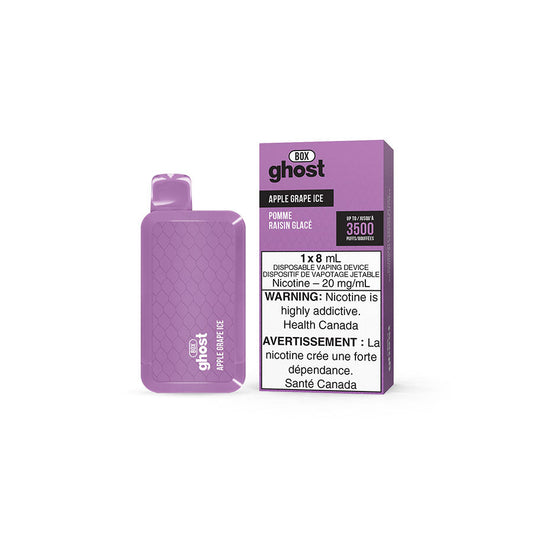 GHOST BOX DISPOSABLE - APPLE GRAPE ICE-(5PC/CTN) 8ML 20MG