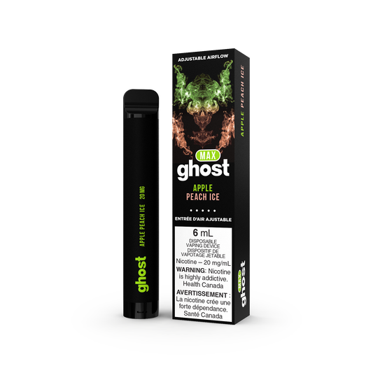 GHOST MAX DISPOSABLE - APPLE PEACH ICE (5PC/CTN) 6ML BOLD 50
