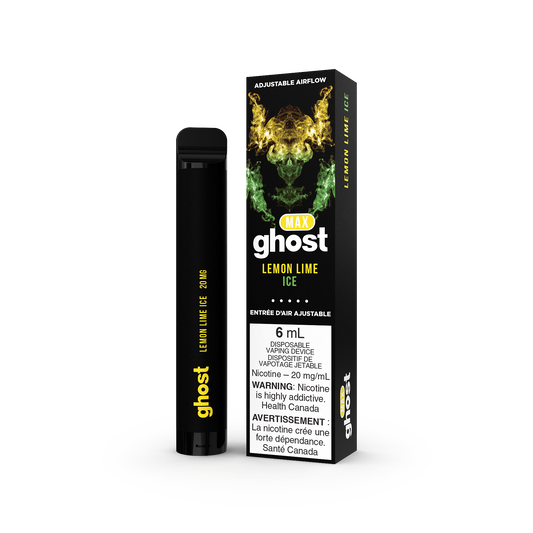 GHOST MAX DISPOSABLE - LEMON LIME ICE (5PC/CTN) 6ML 20MG