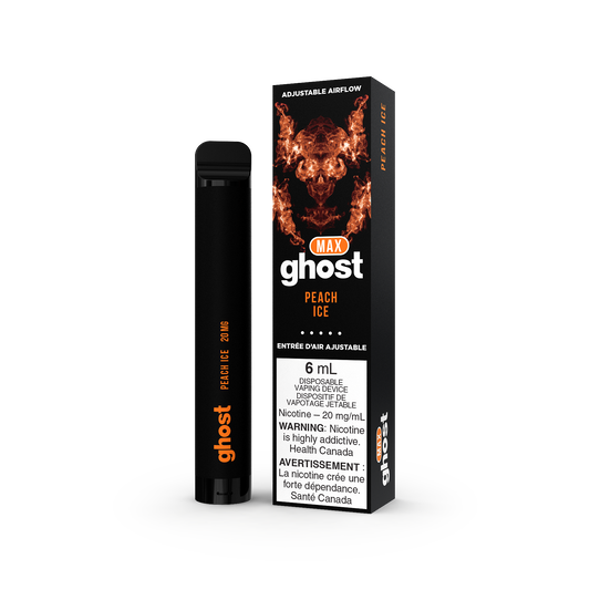 GHOST MAX DISPOSABLE - PEACH ICE (5PC/CTN) 6ML BOLD 50
