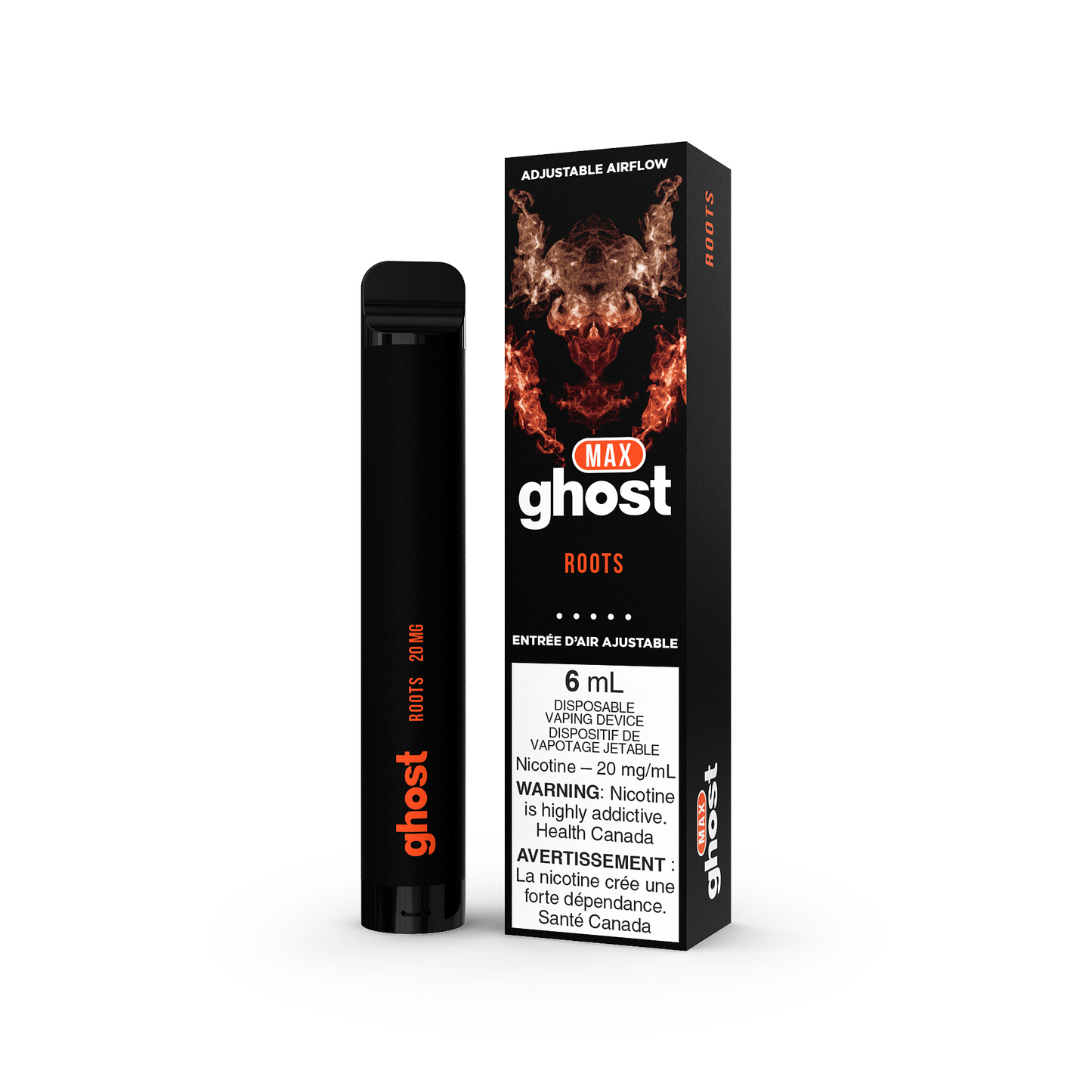 GHOST MAX DISPOSABLE - ROOTS (5PC/CTN) 6ML 20MG