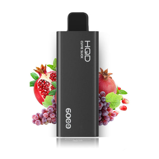 HQD Cuvie Slick 6000 Disposable Vape - 5ct Grape Pomegranate Ice