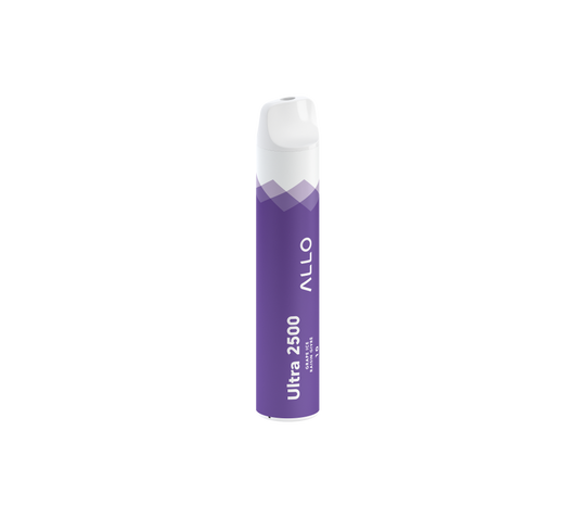 Allo Ultra 2500 Disposable - Grape Ice 10mg 5pc/Carton