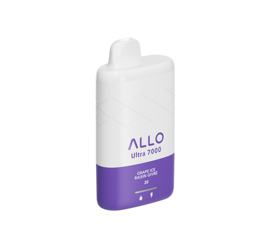 Allo Ultra 7000 Disposable - Grape Ice 20mg 5pc/Carton
