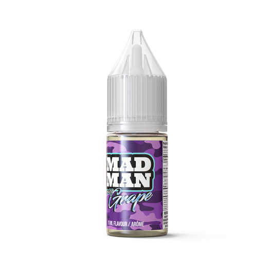 10ml AROMA MADMAN ICE SALTY Grape QBC