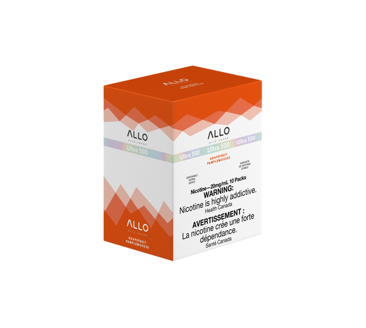 Allo Ultra 500 Disposable Grapefruit 20mg 10pc/Carton