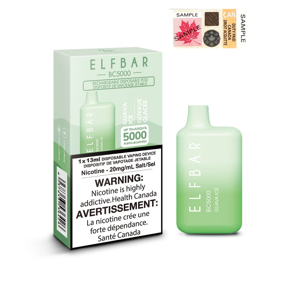 ELF Bar BC5000 10ml Disposable Vape - 10ct Guava Ice