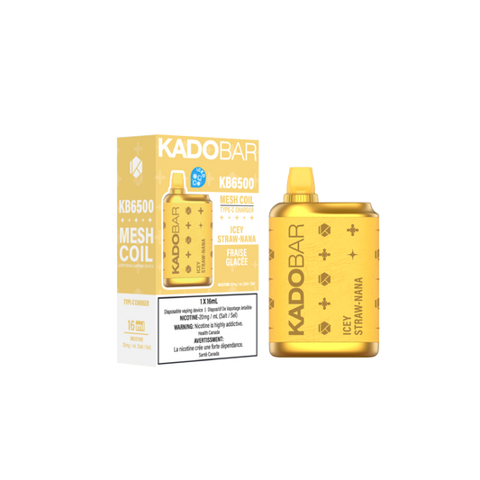 KadoBar 6500 Disposable Vape - 5ct Icey Straw-nana