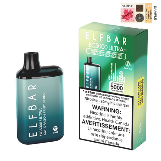 ELF Bar BC5000 Ultra Disposable Vape - 10ct Kiwi Dragon Fruit Berry