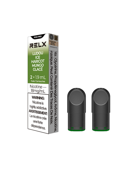 RELX Pod Pro - Ludou Ice 18mg 2pc/Pack 5pk/Carton