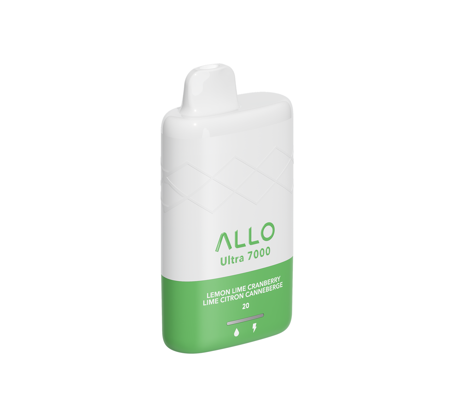 Allo Ultra 7000 Disposable - Lemon Lime Cranberry 20mg 5pc/Carton