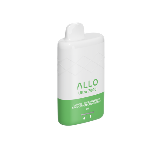 Allo Ultra 7000 Disposable - Lemon Lime Cranberry 20mg 5pc/Carton