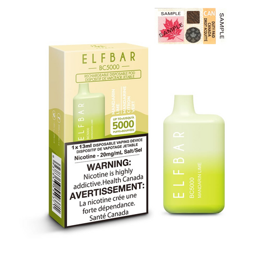 ELF Bar BC5000 Disposable Vape - 10ct Mandarin Lime