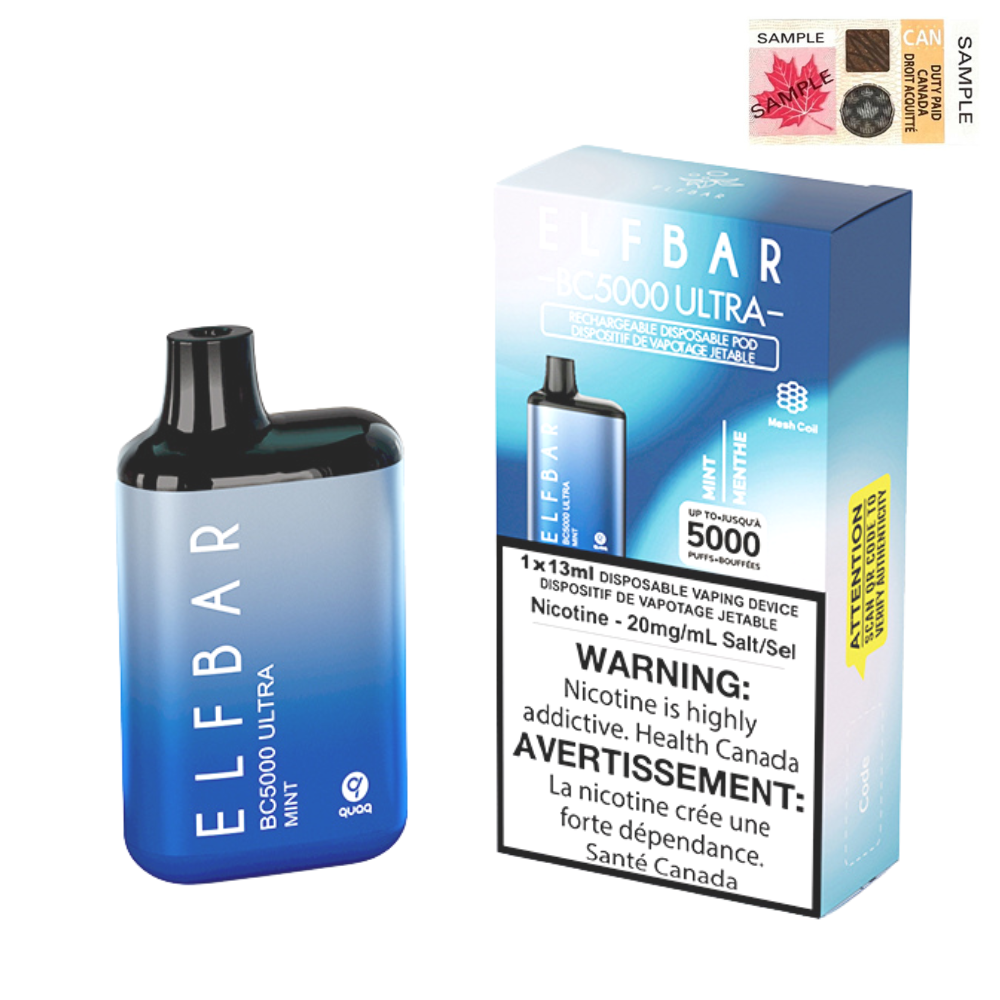 ELF Bar BC5000 Ultra Disposable Vape - 10ct Mint