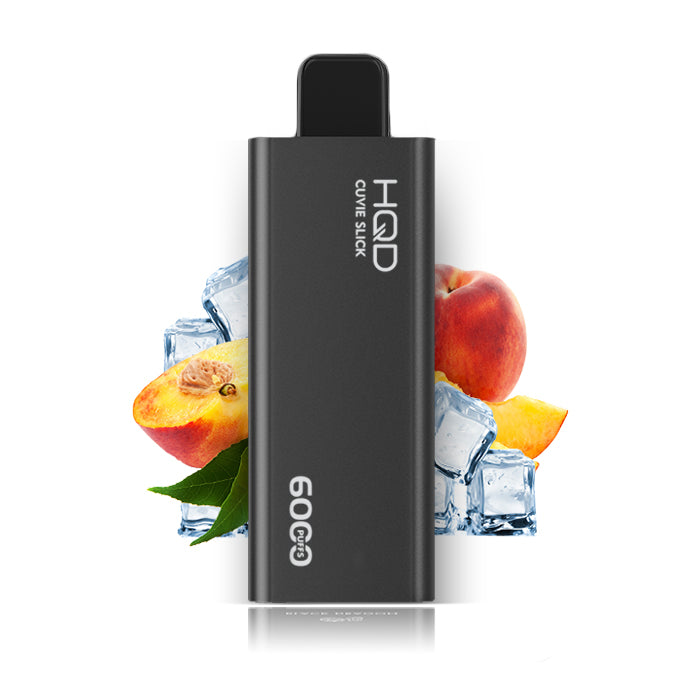 HQD Cuvie Slick 6000 Disposable Vape - 5ct Peach Ice