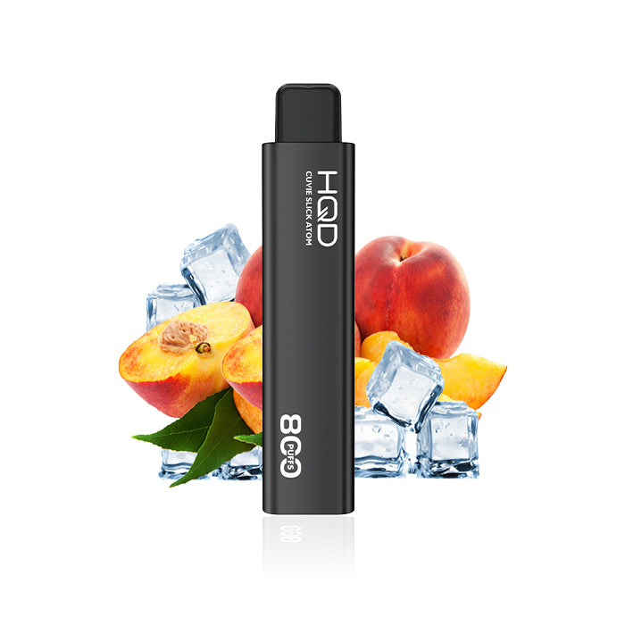 HQD Atom 800 Puffs Disposable Vape - 10ct Peach Ice