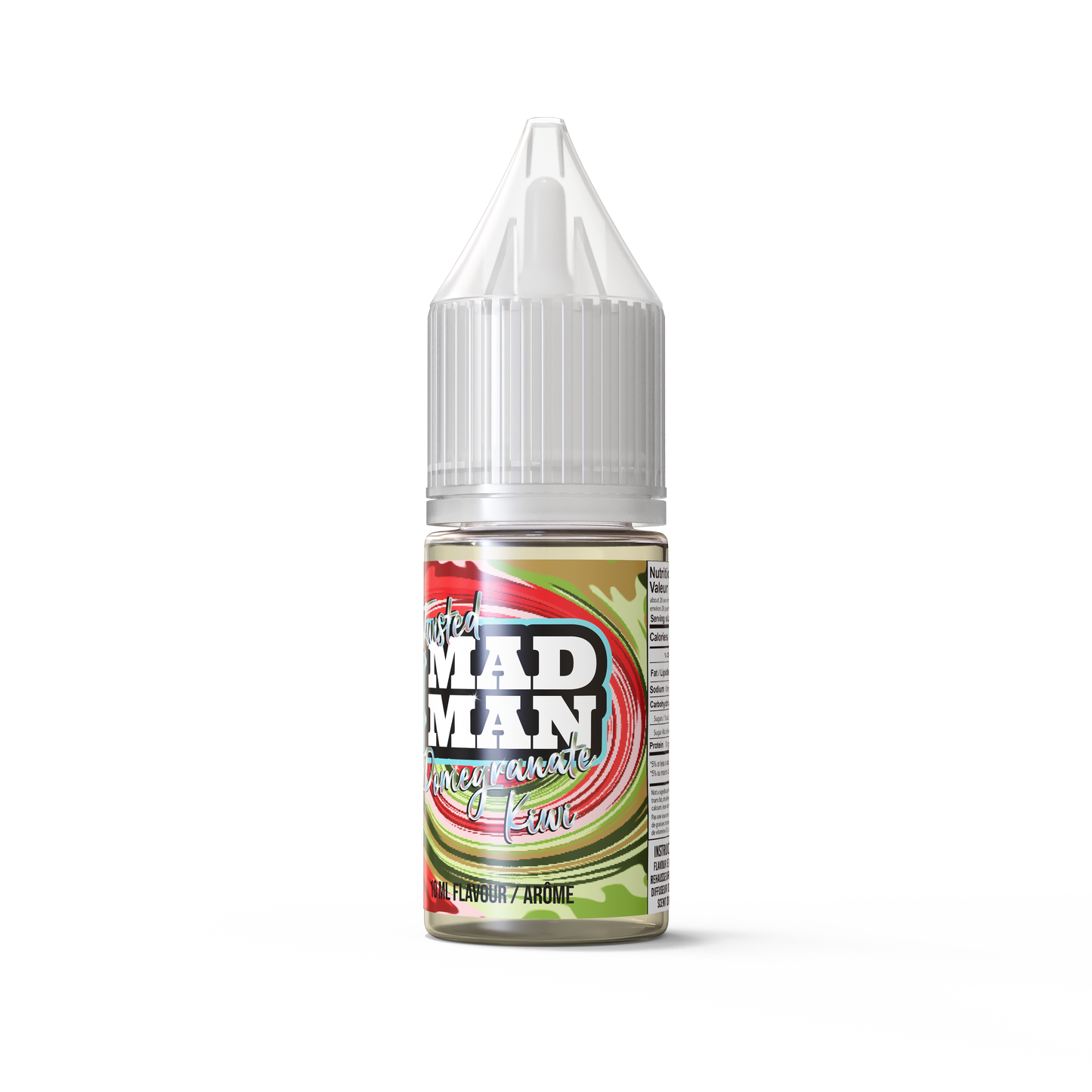 10ml AROMA MADMAN ICE SALTY TWISTED Pomegranate Kiwi QBC