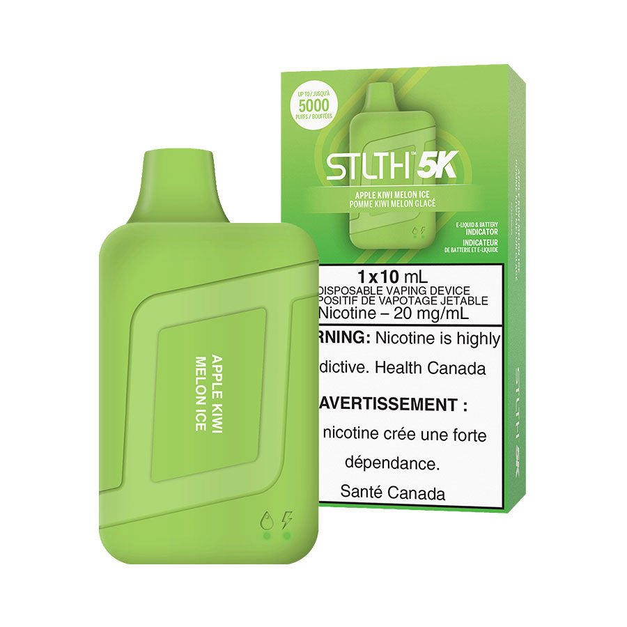 STLTH BOX 5K DISPOSABLE- APPLE KIWI MELON ICE (5PC/CTN) 10ML 20MG